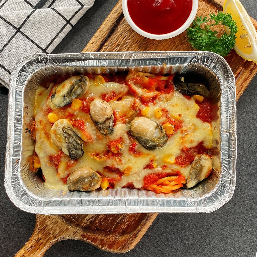  Mì Ý Hàu Pháp Đút Lò Sốt Cà Chua 