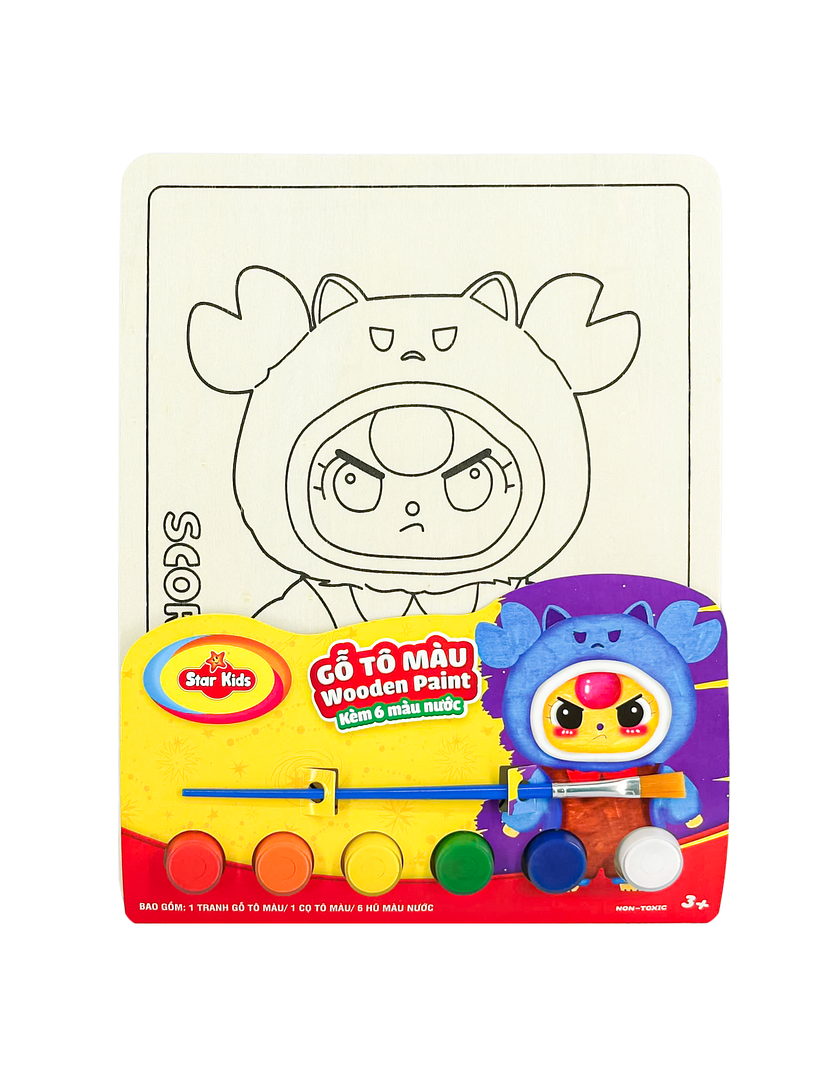 K-256/11 Bộ đồ chơi Gỗ tô màu dạng tranh