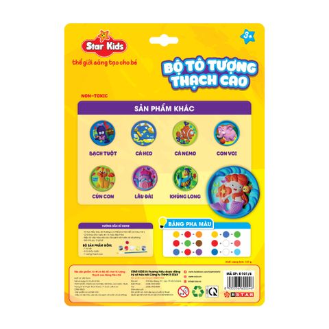  BỘ ĐỒ CHƠI TÔ TƯỢNG NÀNG TIÊN CÁ (K-101/6) 