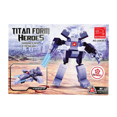  25830-5 Bộ đồ chơi lắp ráp biến hình Robot & xe 