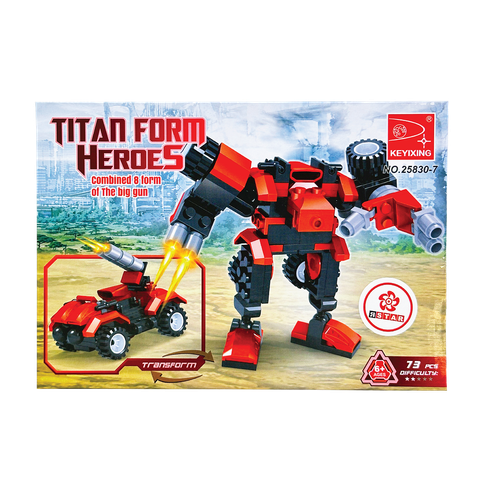  25830-7 Bộ đồ chơi lắp ráp biến hình Robot & xe 