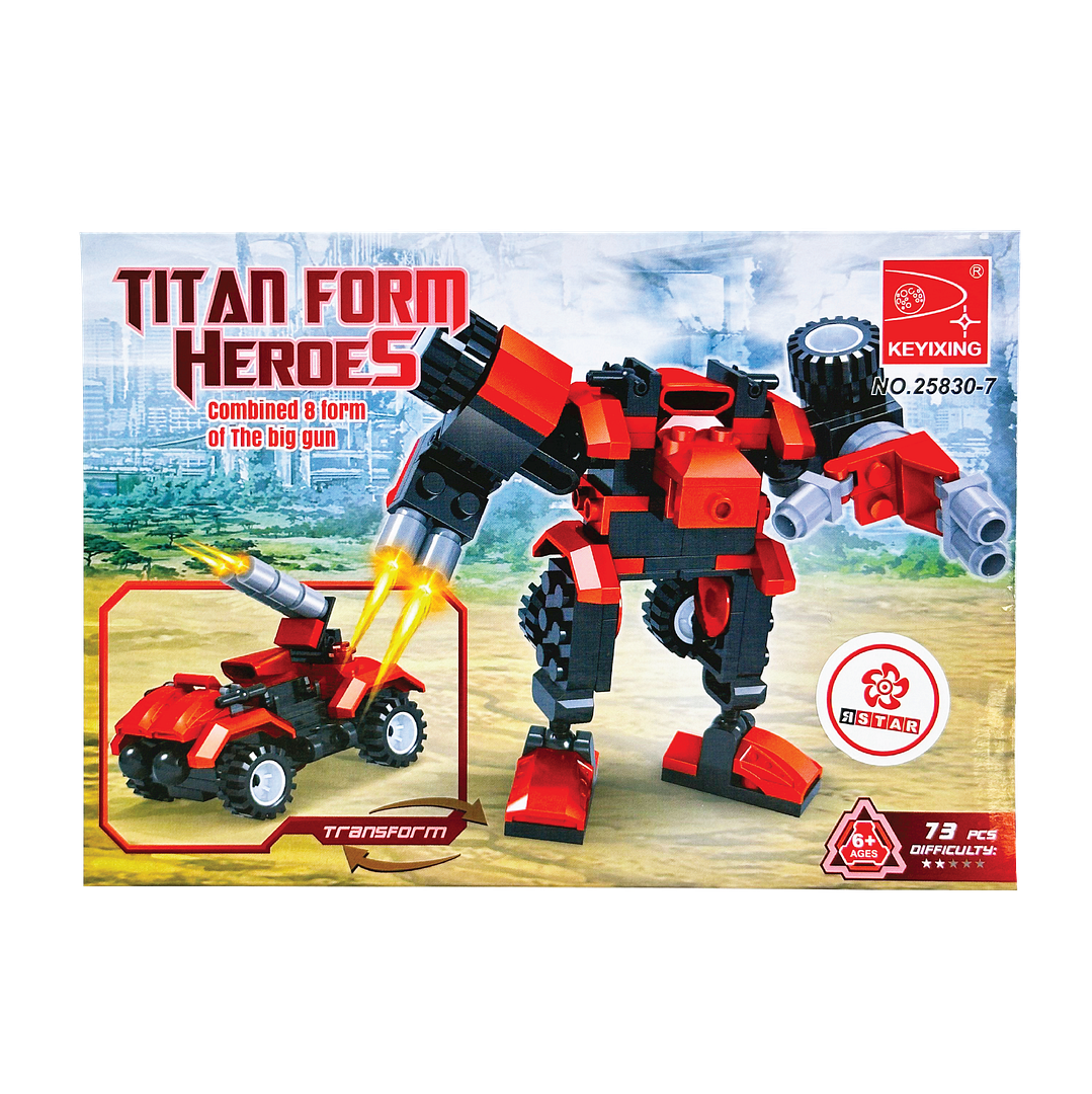 25830-7 Bộ đồ chơi lắp ráp biến hình Robot & xe