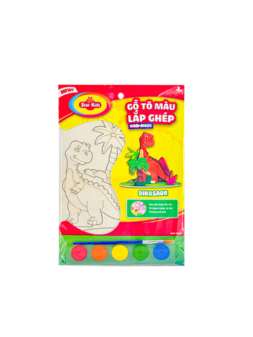  K-255/4 Bộ đồ chơi Gỗ tô màu lắp ghép 
