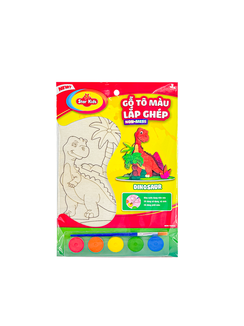 K-255/4 Bộ đồ chơi Gỗ tô màu lắp ghép