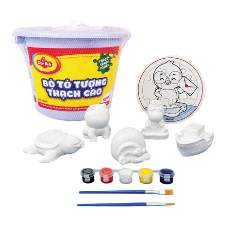  K-162/2 Bộ đồ chơi tô tượng thạch cao 