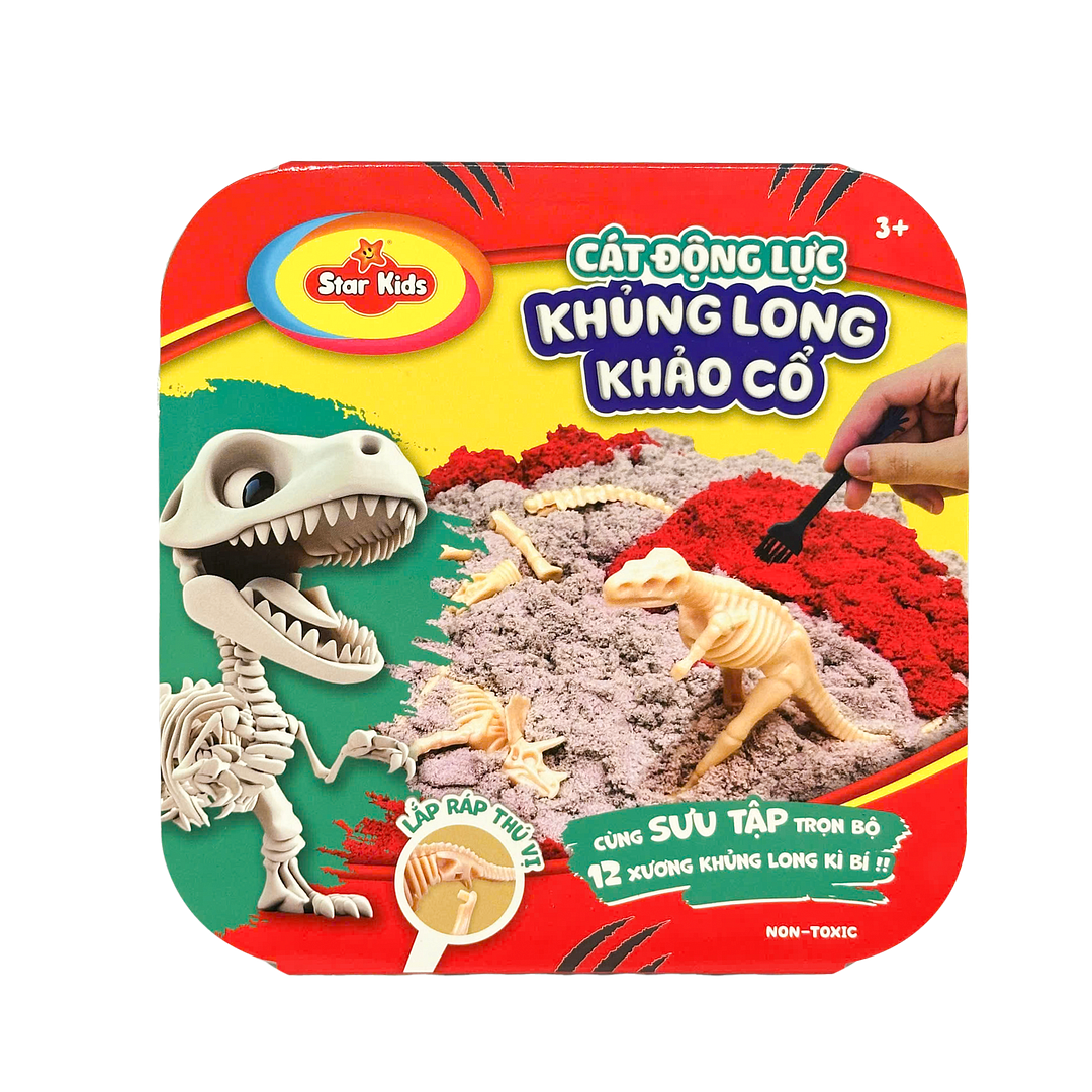 K-342/1 Bộ đồ chơi Cát động lực Khủng long khảo cổ lắp ráp