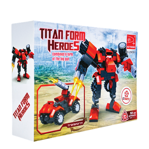  25830-7 Bộ đồ chơi lắp ráp biến hình Robot & xe 