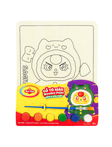  K-256/12 Bộ đồ chơi Gỗ tô màu dạng tranh 