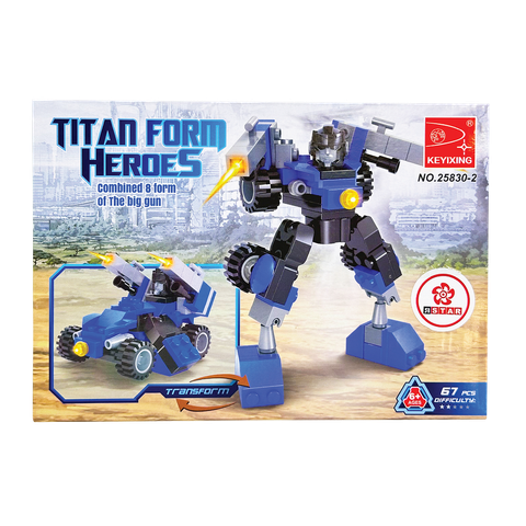 25830-2 Bộ đồ chơi lắp ráp biến hình Robot & xe 