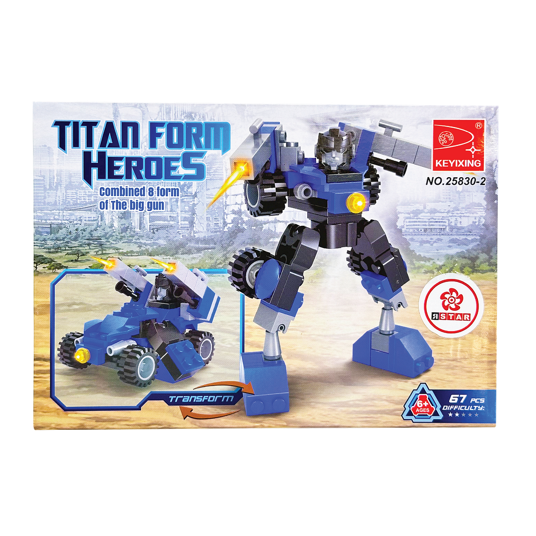 25830-2 Bộ đồ chơi lắp ráp biến hình Robot & xe
