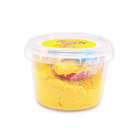  K-313/1 Bộ đồ chơi cát động lực 250g và khuôn (màu vàng) 