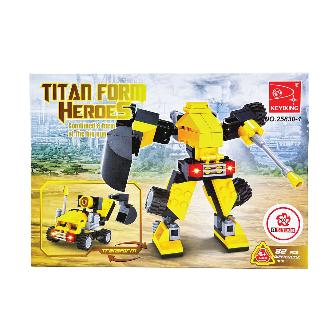 25830-1 Bộ đồ chơi lắp ráp biến hình Robot & xe