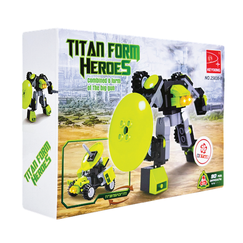  25830-8 Bộ đồ chơi lắp ráp biến hình Robot & xe 