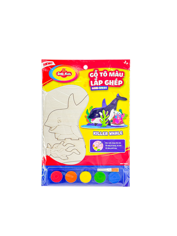  K-255/1 Bộ đồ chơi Gỗ tô màu lắp ghép 
