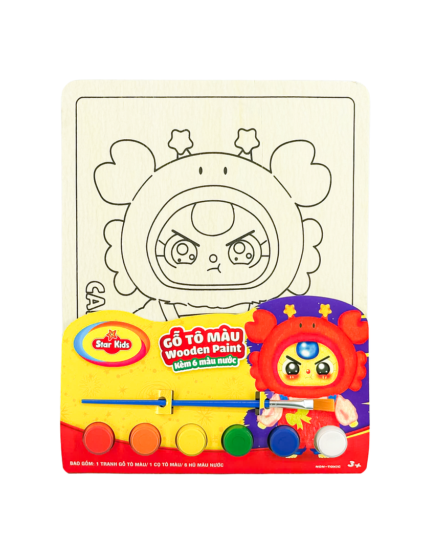 K-256/7 Bộ đồ chơi Gỗ tô màu dạng tranh