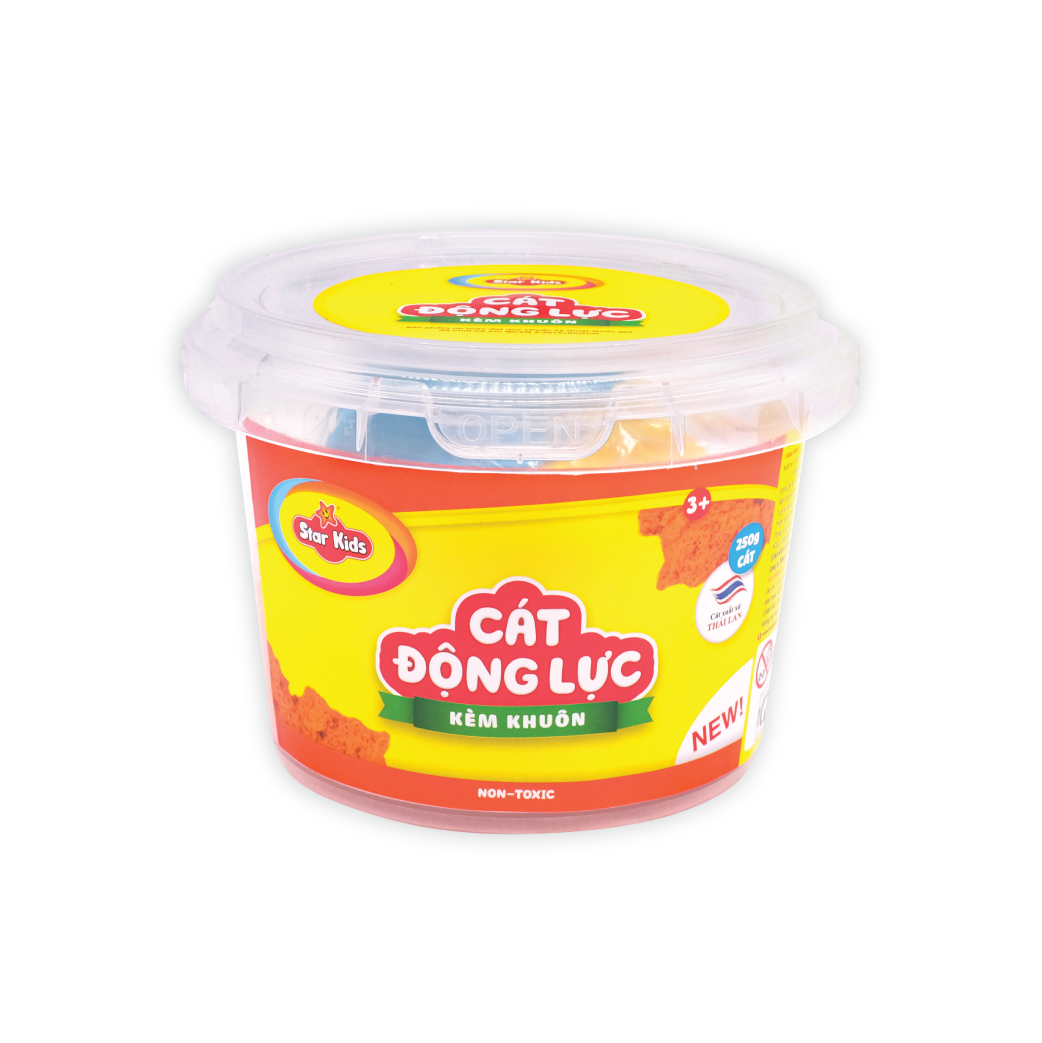 K-317/1 Bộ đồ chơi cát động lực 250g và khuôn (màu cam)