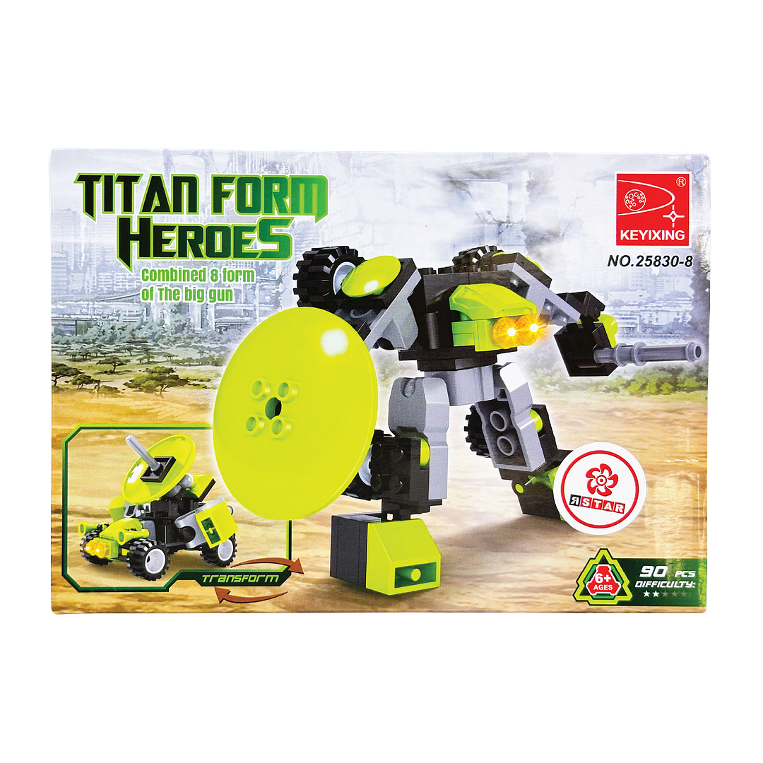 25830-8 Bộ đồ chơi lắp ráp biến hình Robot & xe