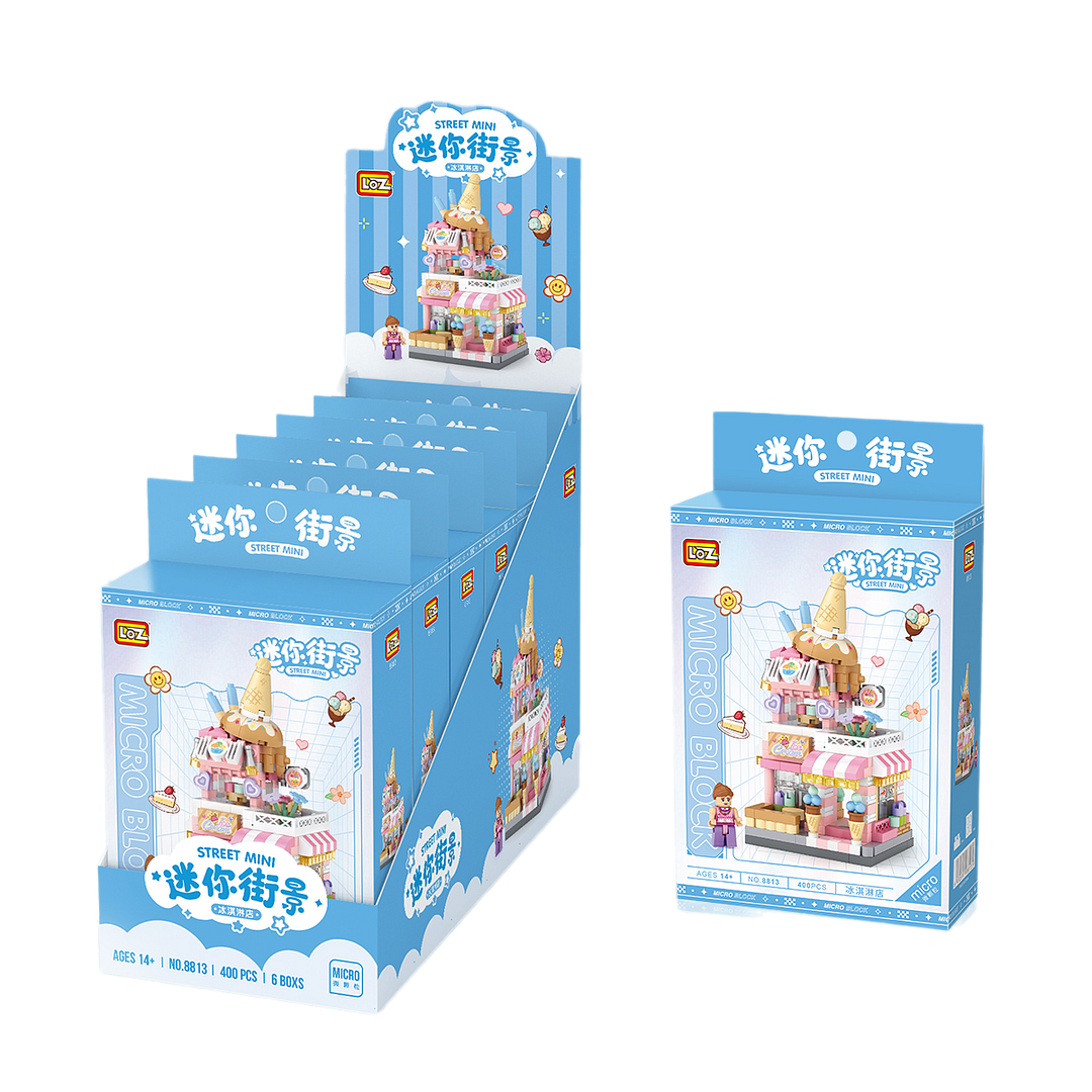 8813 Bộ đồ chơi Lắp ráp Tiệm kem