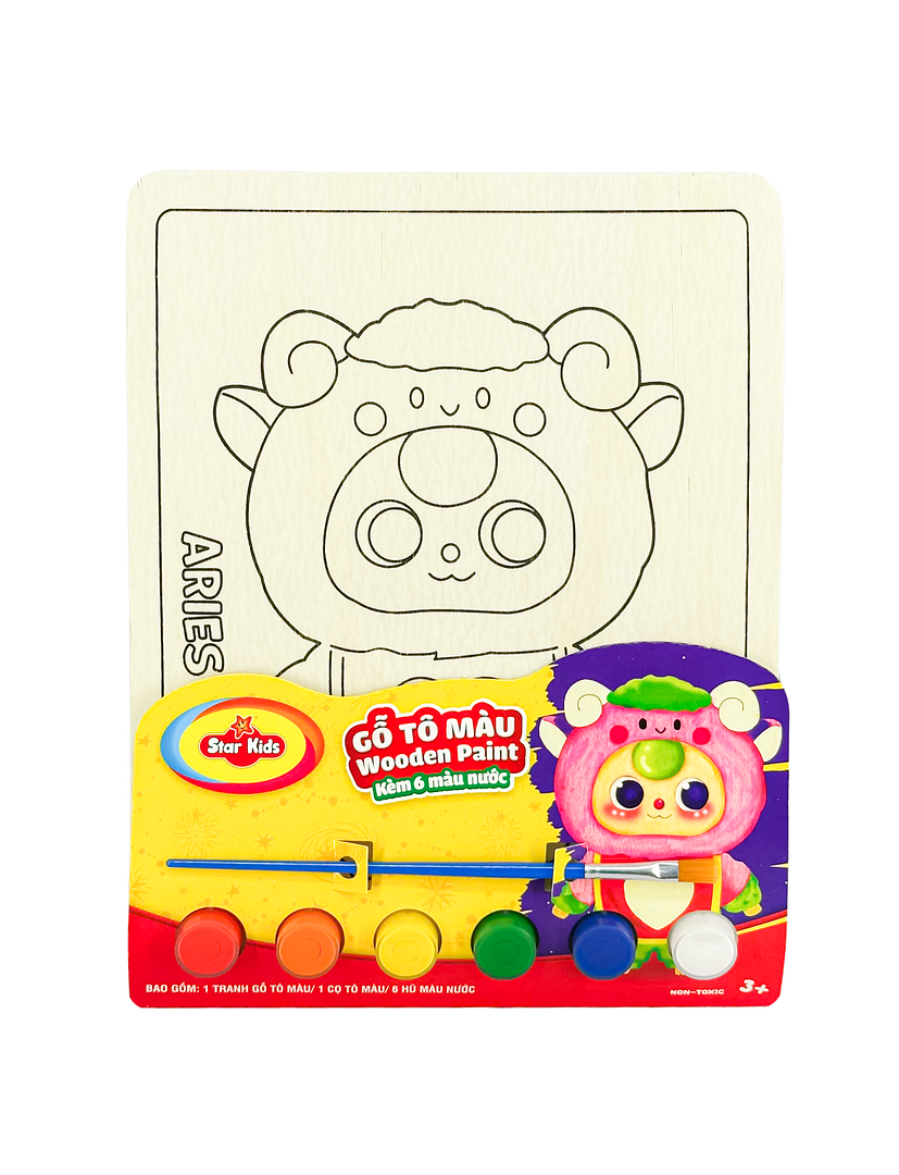 K-256/4 Bộ đồ chơi Gỗ tô màu dạng tranh