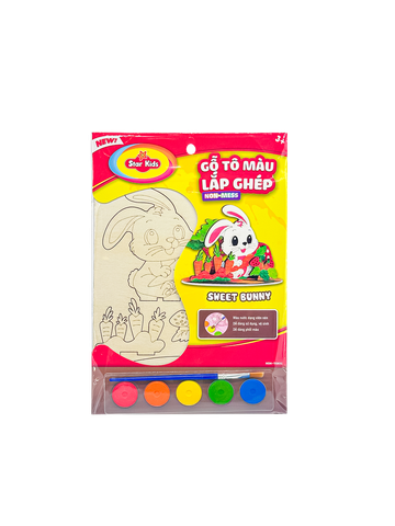  K-255/2 Bộ đồ chơi Gỗ tô màu lắp ghép 