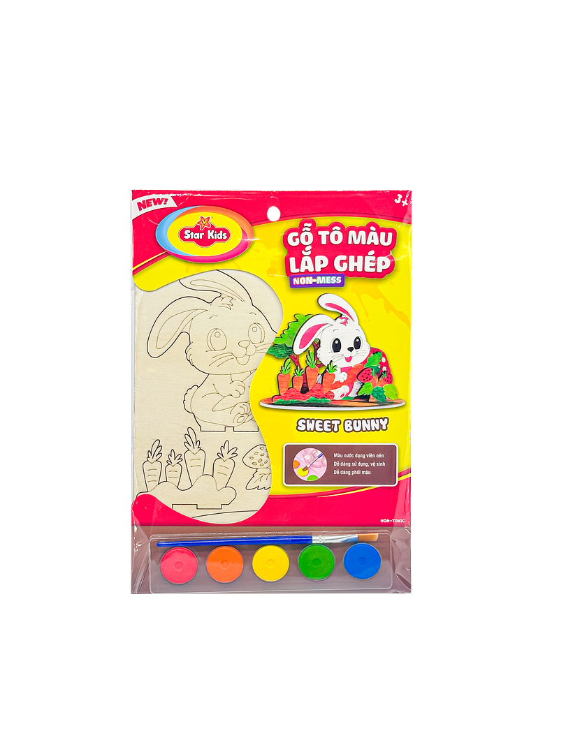 K-255/2 Bộ đồ chơi Gỗ tô màu lắp ghép