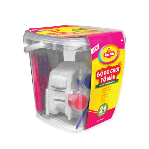  K-LC21/2 Bộ đồ chơi tô màu 21 chi tiết 