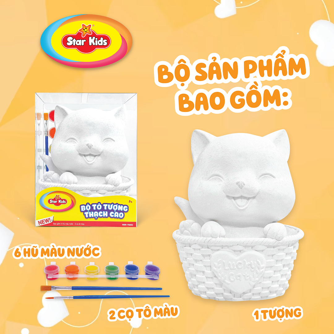 K-152 Bộ đồ chơi tô tượng thạch cao