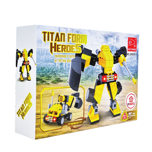  25830-1 Bộ đồ chơi lắp ráp biến hình Robot & xe 