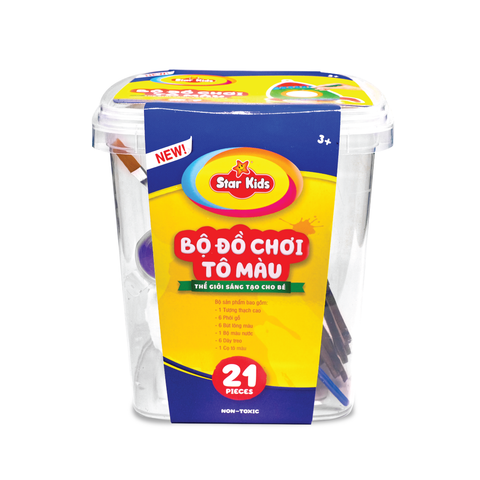  K-LC21/3 Bộ đồ chơi tô màu 21 chi tiết 
