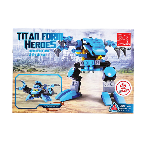  25830-6 Bộ đồ chơi lắp ráp biến hình Robot & xe 