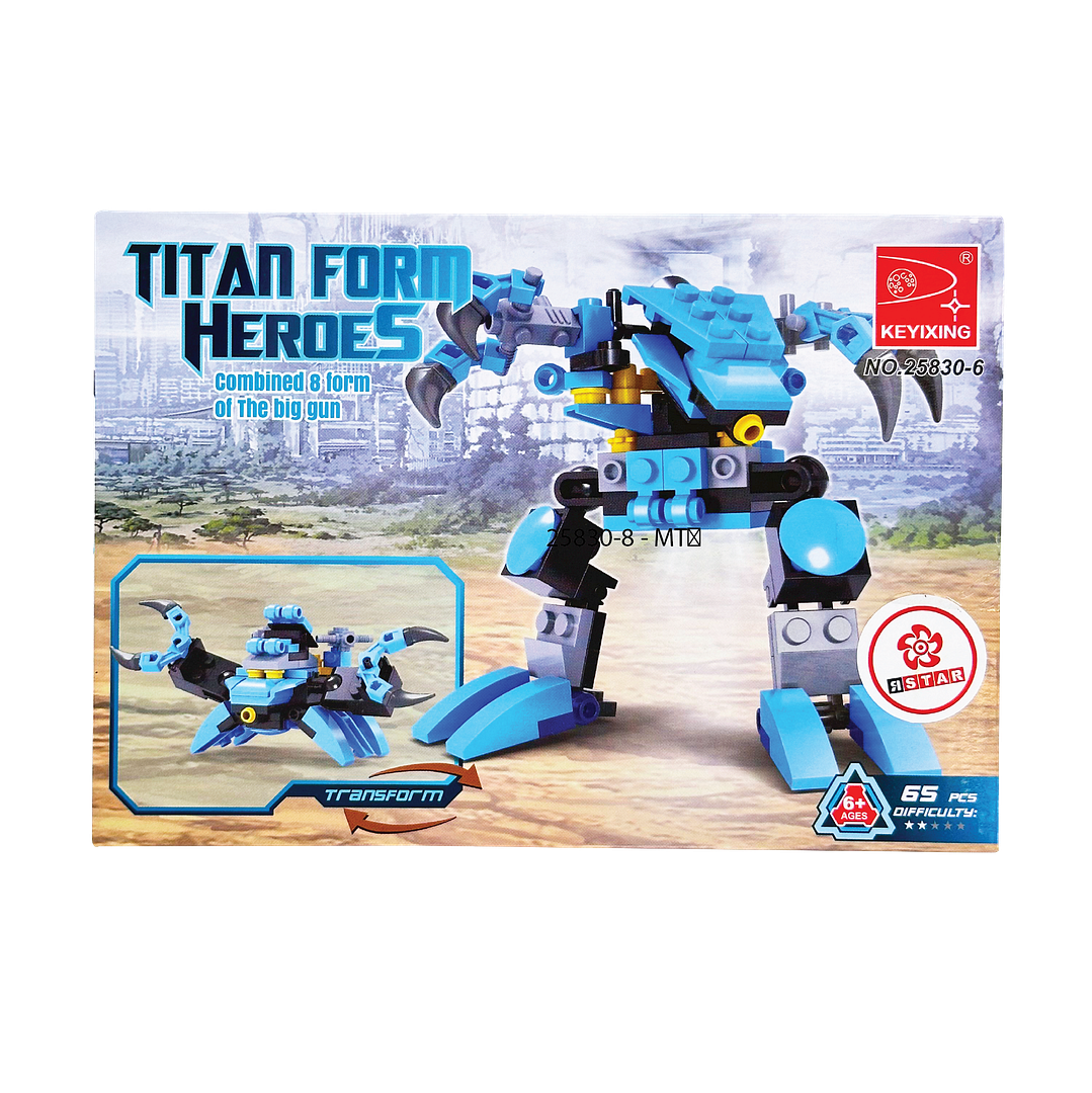 25830-6 Bộ đồ chơi lắp ráp biến hình Robot & xe
