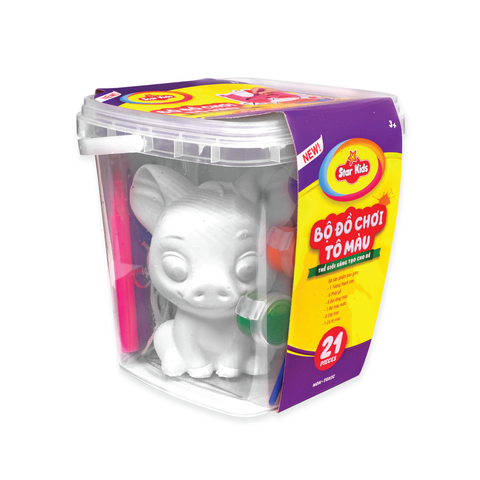  K-LC21/4 Bộ đồ chơi tô màu 21 chi tiết 
