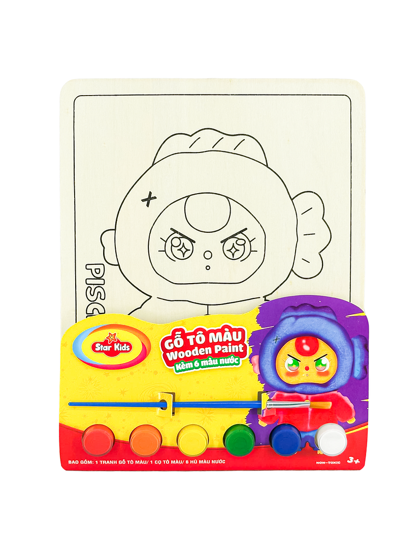 K-256/15 Bộ đồ chơi Gỗ tô màu dạng tranh