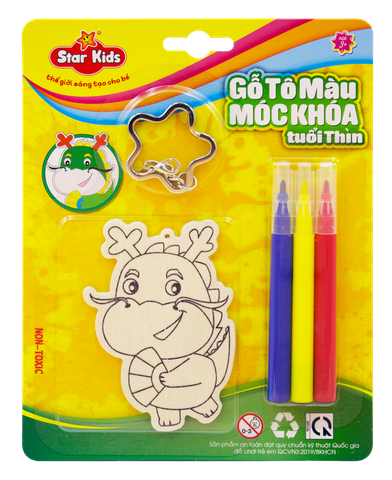  BỘ ĐỒ CHƠI TÔ GỖ MÓC KHÓA TUỔI THÌN (K-231/5) 