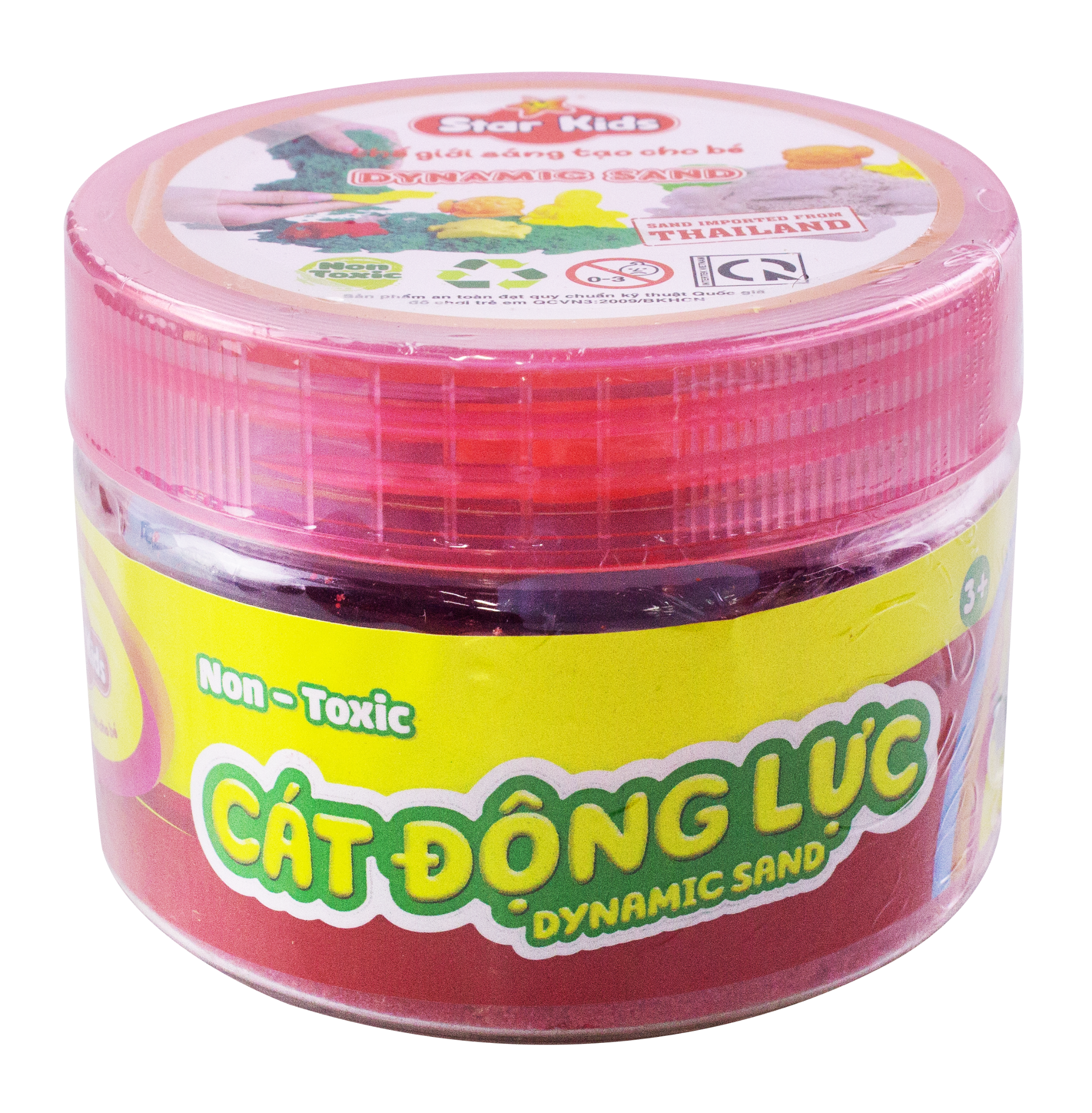 BỘ ĐỒ CHƠI CÁT ĐỘNG LỰC 250G VÀ KHUÔN MÀU ĐỎ (K-312)