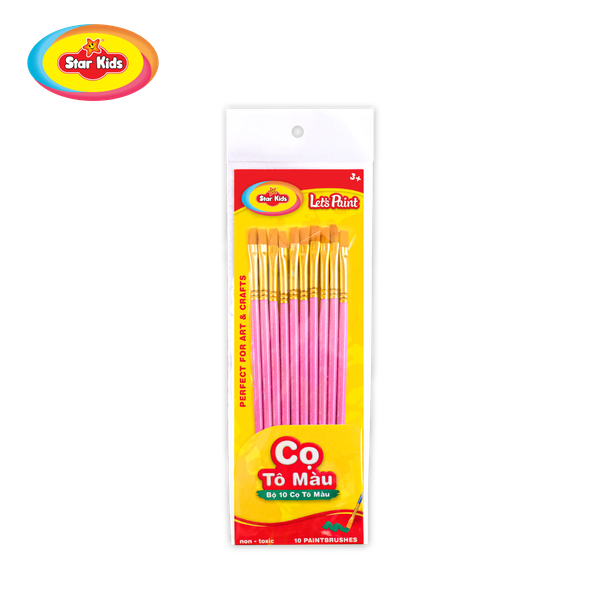  BỘ 10 CỌ TÔ MÀU PHẲNG (K-432/1) 