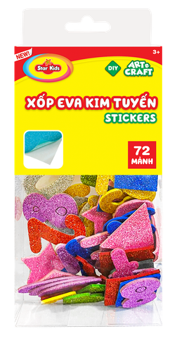  BỘ ĐỒ CHƠI HÌNH DÁN XỐP EVA KIM TUYẾN (K-943) 