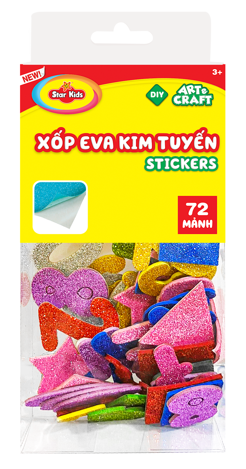 BỘ ĐỒ CHƠI HÌNH DÁN XỐP EVA KIM TUYẾN (K-943)