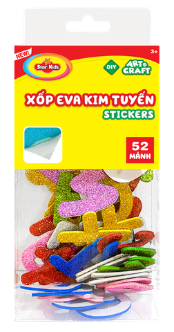  BỘ ĐỒ CHƠI HÌNH DÁN XỐP EVA KIM TUYẾN (K-943) 