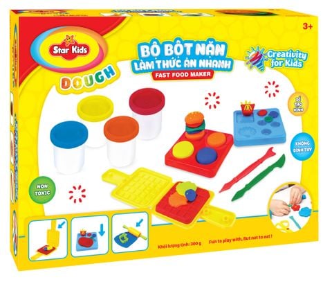  BỘ ĐỒ CHƠI BỘT NẶN LÀM THỨC ĂN NHANH (K001) 