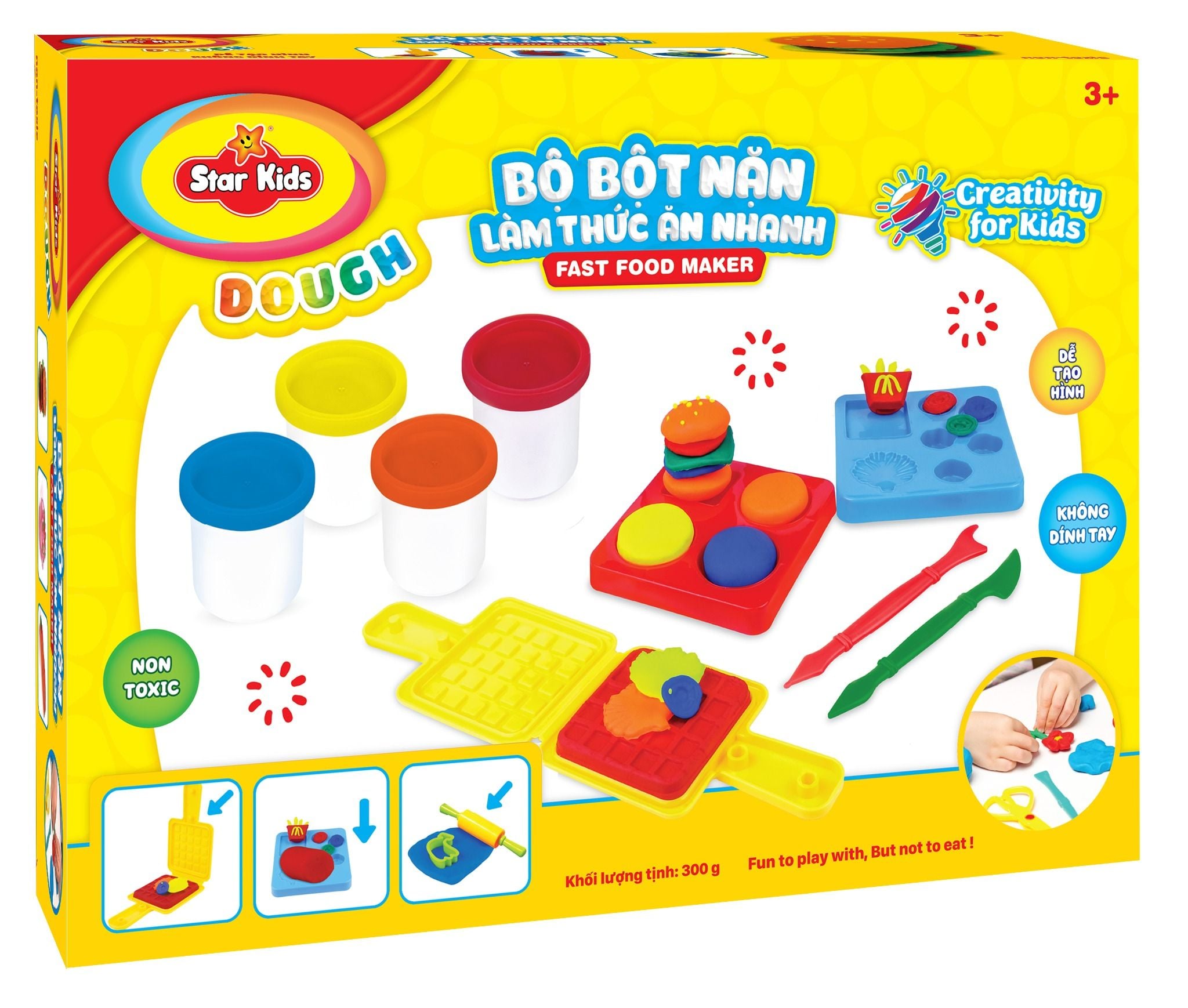  BỘ ĐỒ CHƠI BỘT NẶN LÀM THỨC ĂN NHANH (K001) 