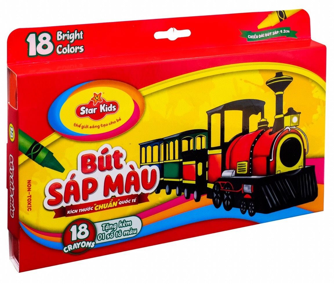 Bút Sáp 18 Màu (K-CR18/1)