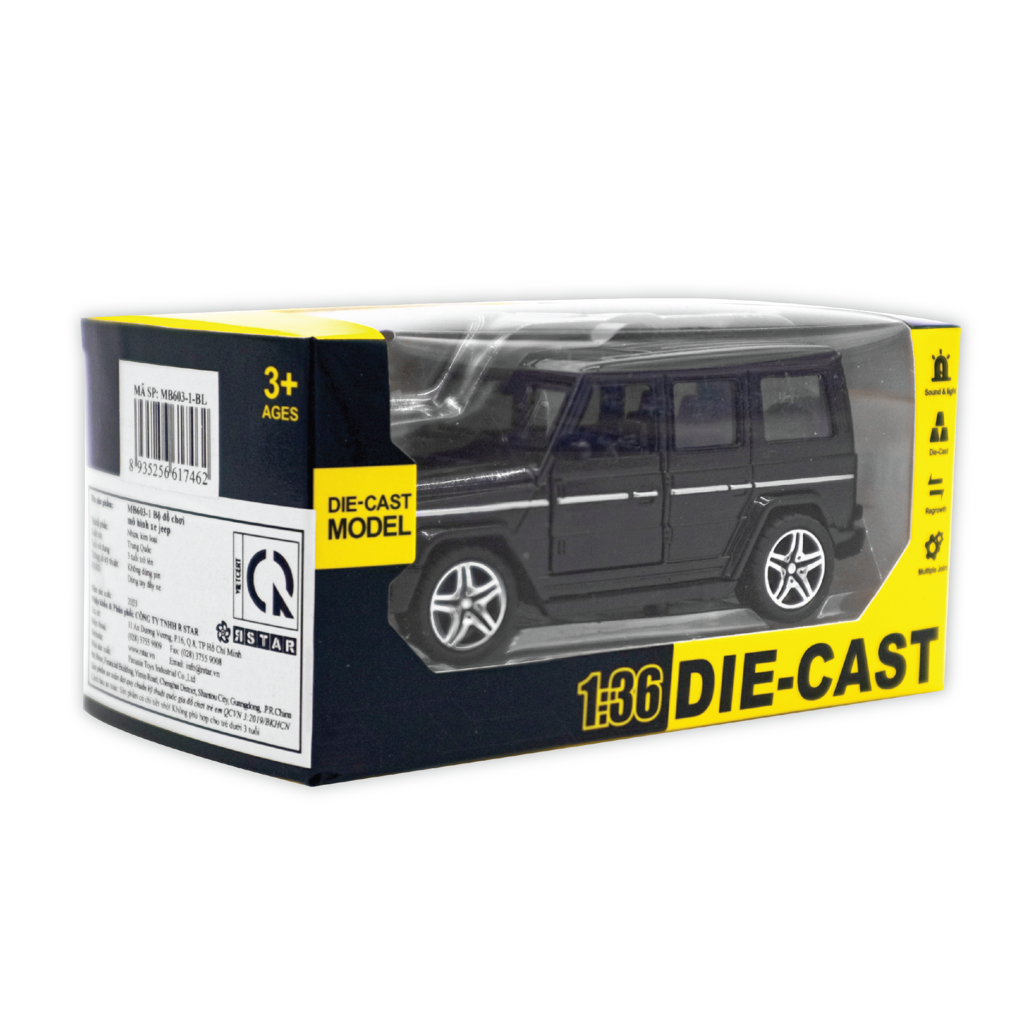  MB603-1 BỘ ĐỒ CHƠI MÔ HÌNH XE JEEP 