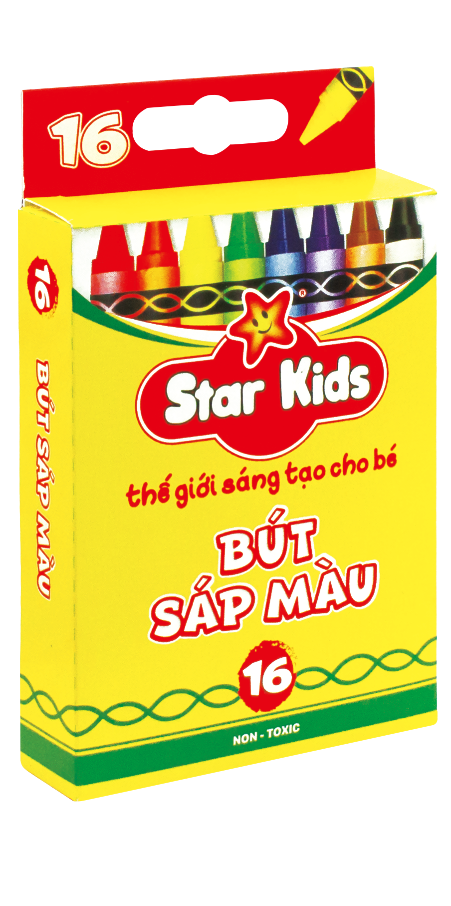 Bút Sáp Màu Star Kids 16 Cây (K-CR16)