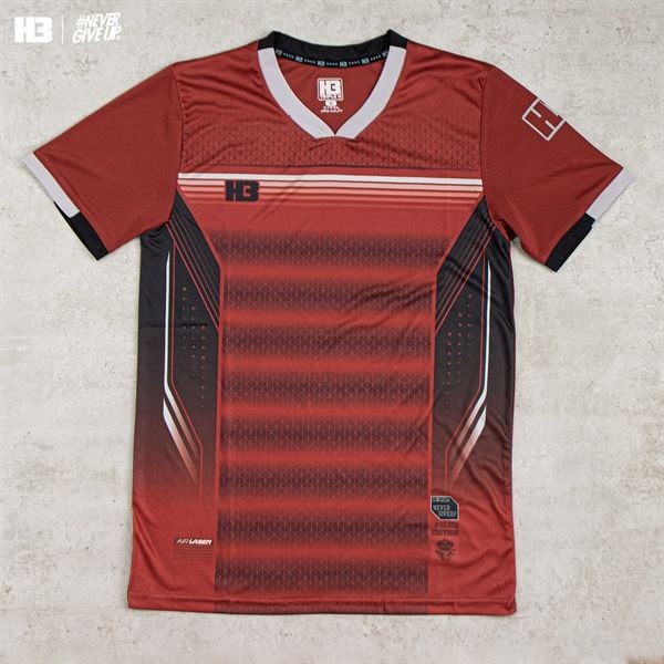 Áo đá banh H3 Classic 2 - Đỏ đô