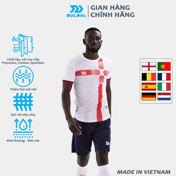 Bộ quần áo bóng đá nam thấm hút mồ hôi, thoáng khí, không mùi Bulbal Euro
