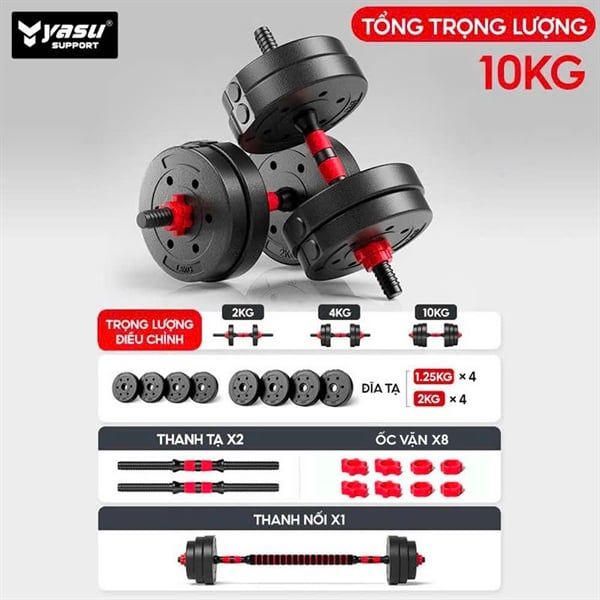 SET TẠ TAY - ĐỎ GHÉP - 2