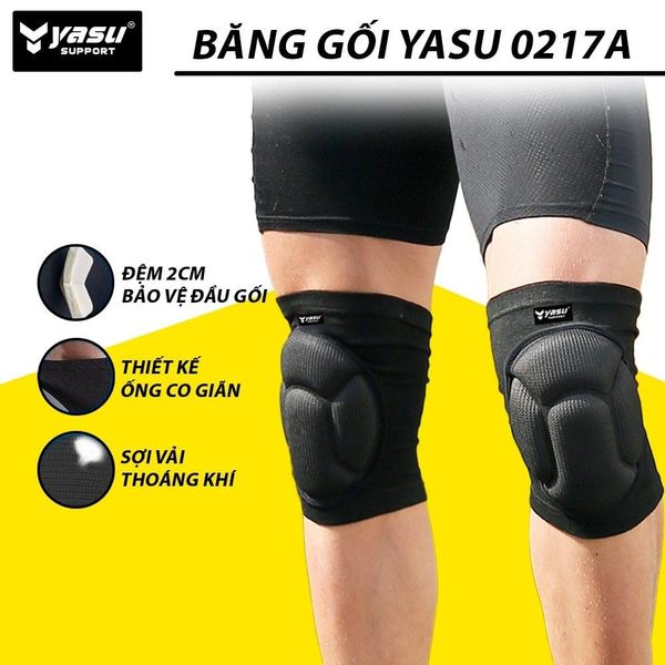 BĂNG BẢO VỆ ĐẦU GỐI THỦ MÔN CÓ ĐỆM CAO CẤP YASU YS0217A