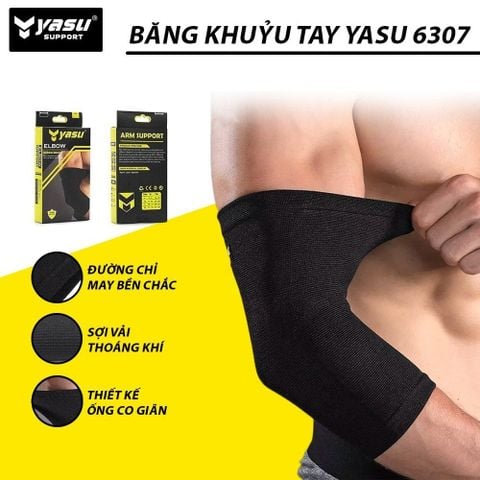 BĂNG BẢO VỆ KHUỶU TAY CHO BÓNG RỔ, BÓNG CHUYỀN YASU 6307 (1 CHIẾC)