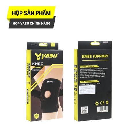 Đai bảo vệ đầu gối có dây quấn siết chặt, 4 lò xo trợ lực Yasu 7908 (1 chiếc)